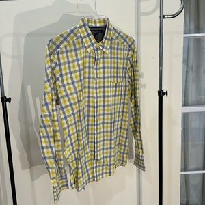 Kenneth Cole Yellow and Grey Dress Shirt
